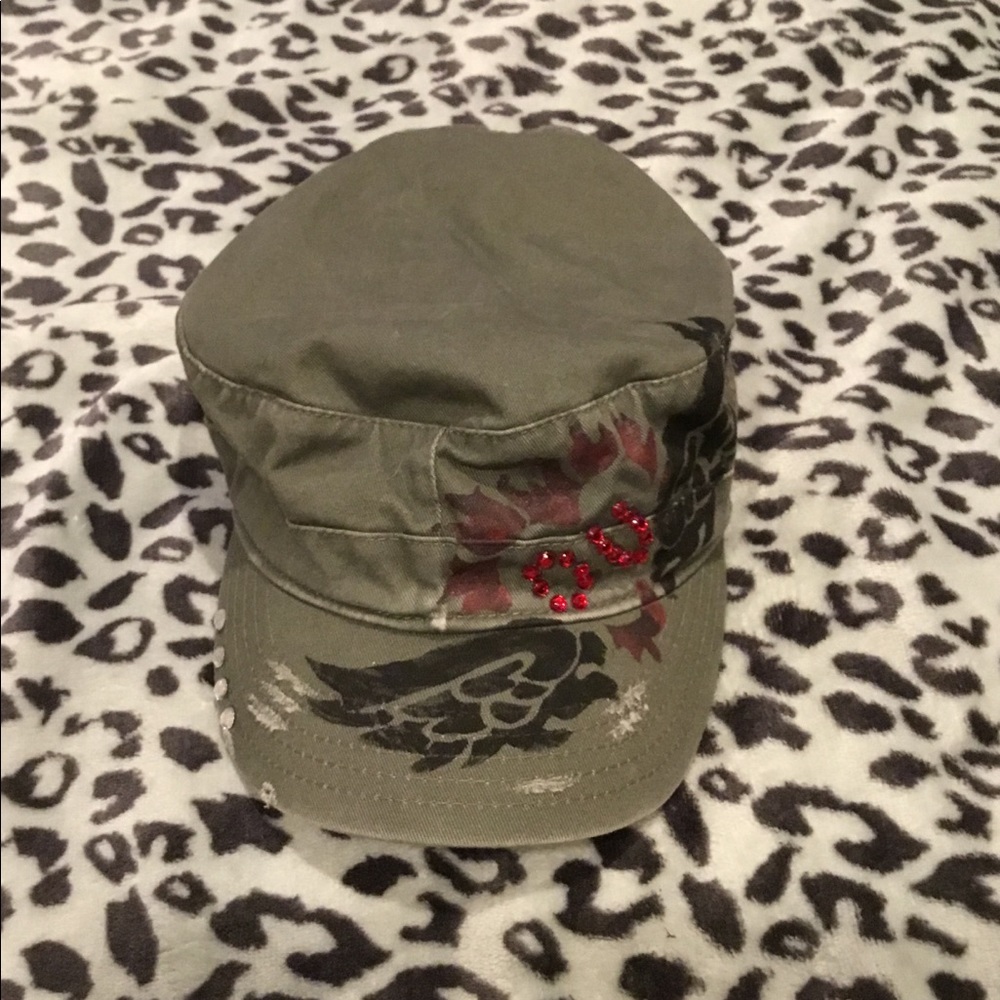 SOLD***Cute army green hat